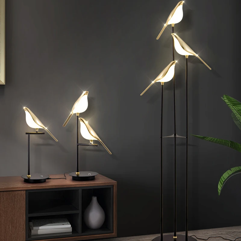 Floor Lamp Arched - العقرب الطيور الدائمة LED الخفيفة ،