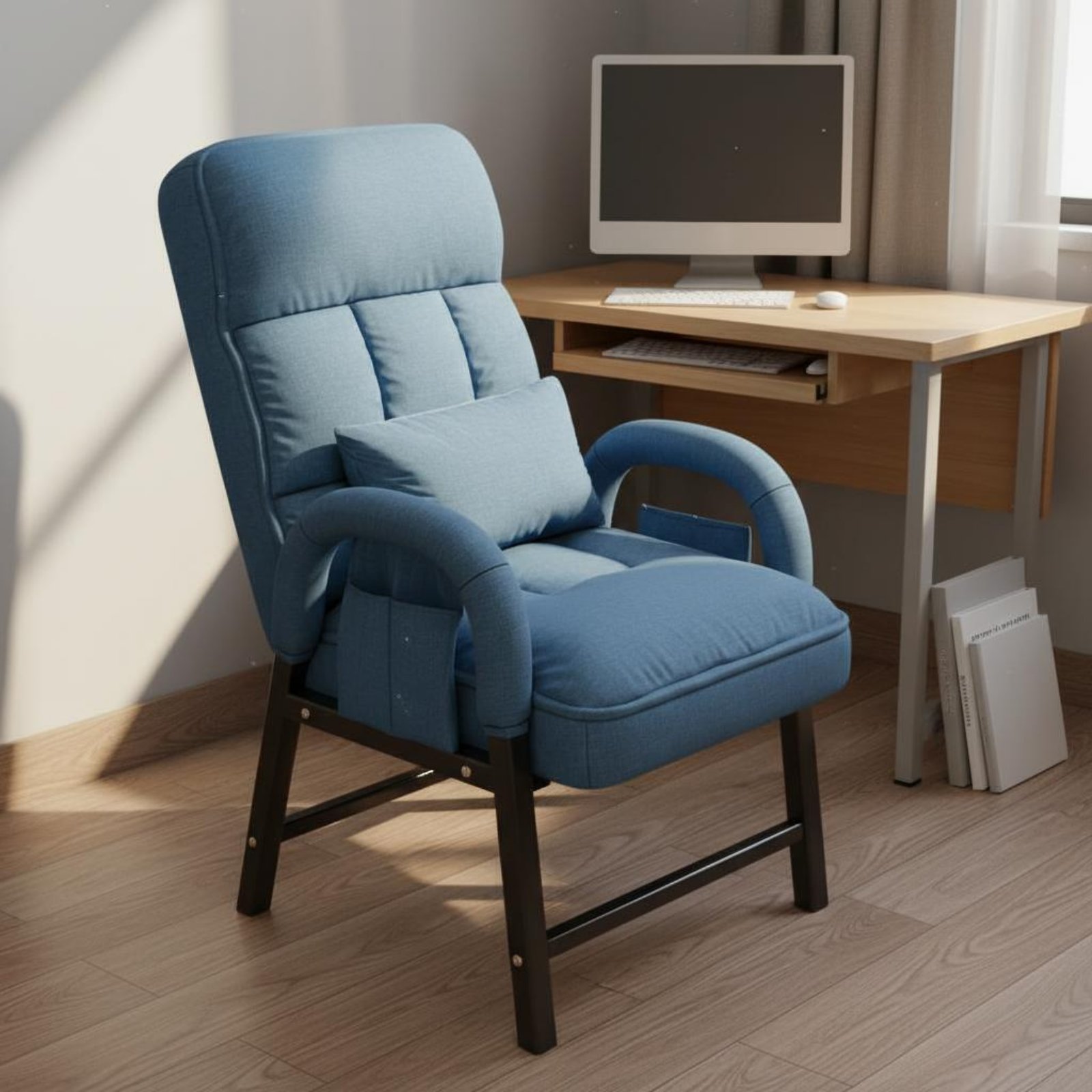 Office Furniture Commercial - كرسي استرخاء فاخر بمسند ظهر قابل
