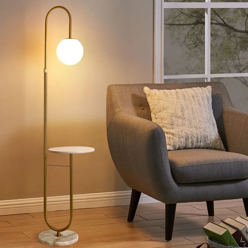 Floor Lamp Arched - مصباح أرضي LED حديث لديكور المنزل