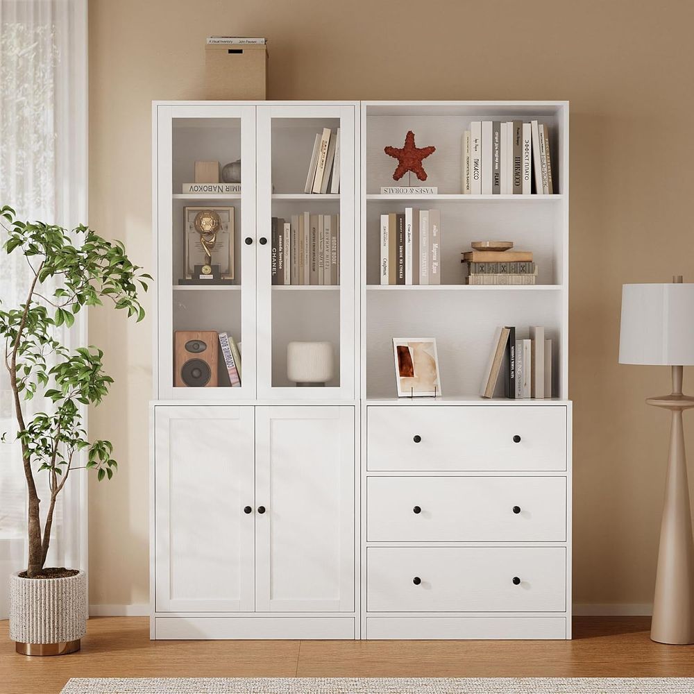 Bookshelf 5 Tier - رف كتب بارتفاع 71 بوصة مع