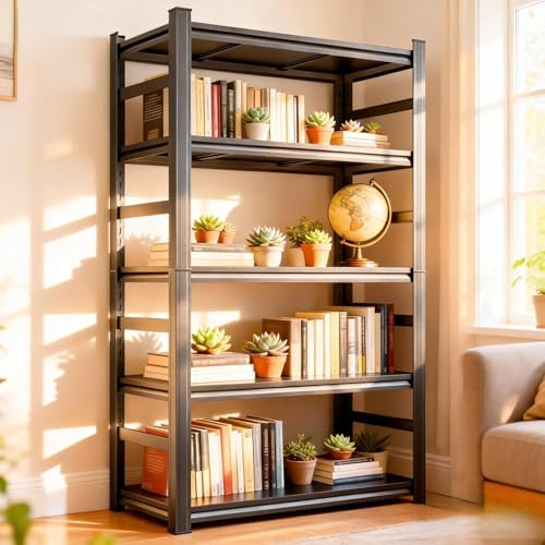 Bookshelf 5 Tier - رف كتب معدني بخمس طبقات مع