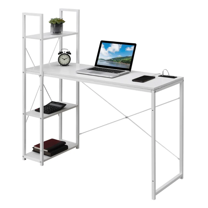 Office Furniture Com - Estazione De Trabalho Com Prateleiras، Mobiliario