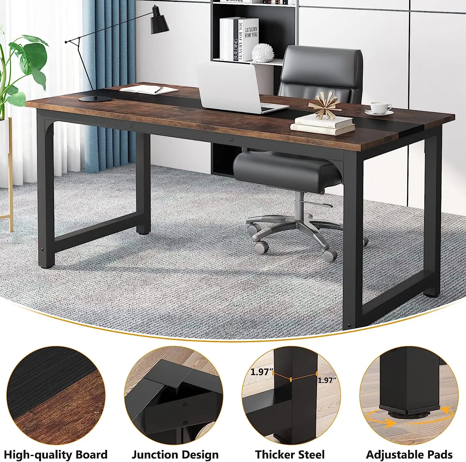 Tribesigns مكتب الكمبيوتر الحد - مراجعة Office X Furniture وسعره