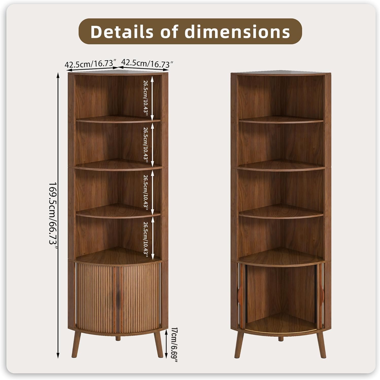 رف زاوية من 5 طبقات، رف كتب زا - مراجعة Bookshelf 5 Tier وسعره