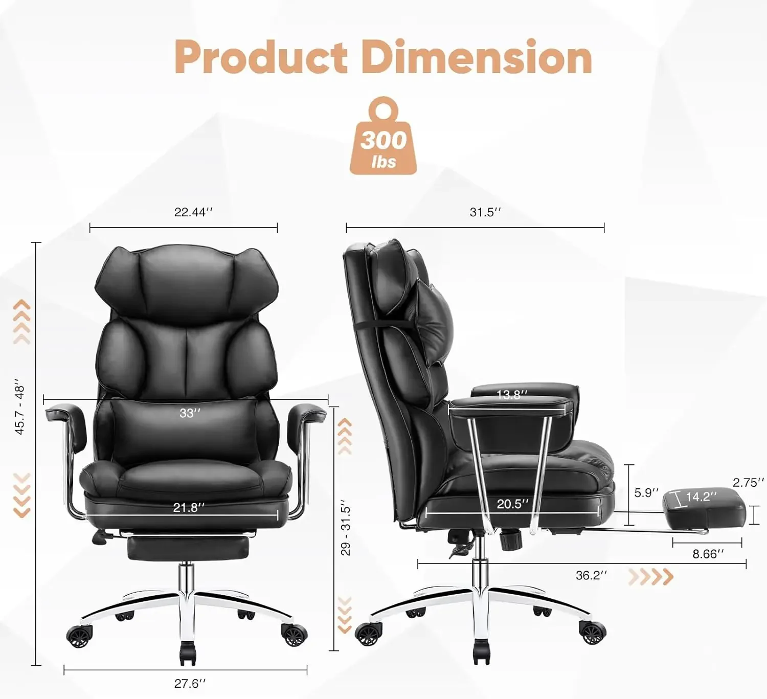 كرسي مكتب تنفيذي للمنزل - مريح - مراجعة Office Furniture Com وسعره