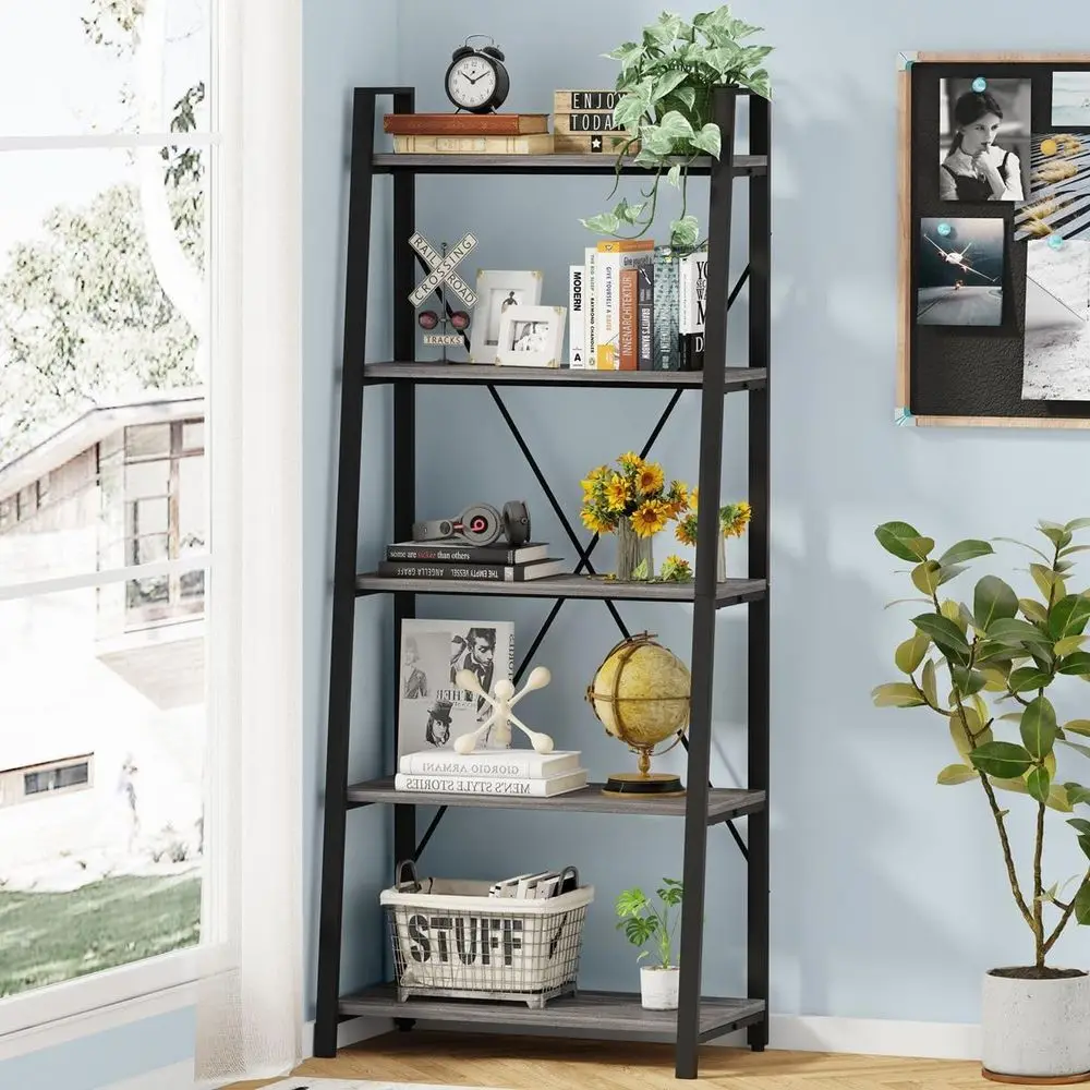 رف كتب بخمسة طبقات، بتصميم صنا - مراجعة Bookshelf 5 Tier وسعره