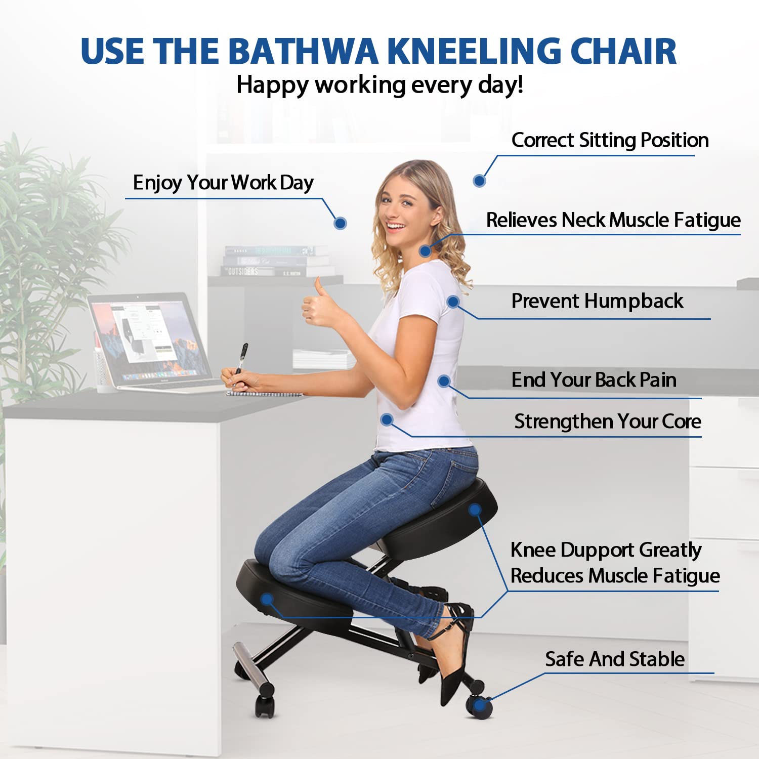 كرسي للركوع مريح للمكتب، مقعد  - مراجعة Office Furniture Commercial وسعره