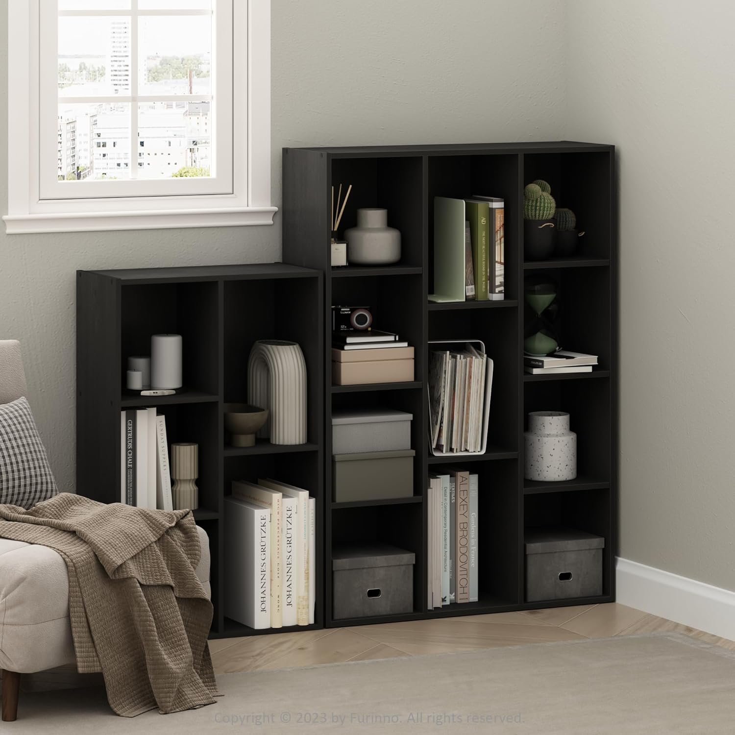 رف كتب، رف كتب مكون من 11 مكعب - مراجعة Office X Furniture وسعره