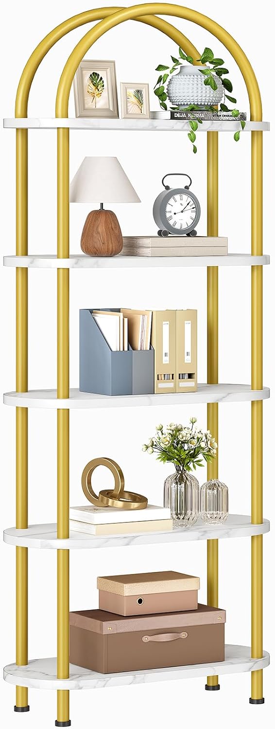 رف كتب مفتوح من 5 طبقات من HOO - مراجعة Bookshelf 5 Tier وسعره