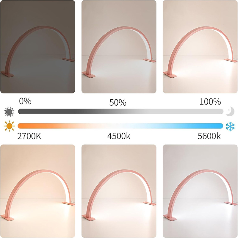 مصباح طاولة أظافر على شكل نصف  - مراجعة Floor Lamp Arched وسعره