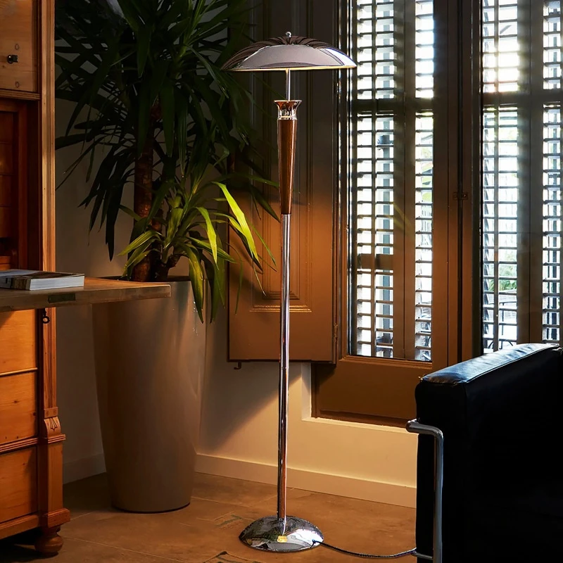 مصباح أرضي خشبي عتيق بإضاءة LE - مراجعة Floor Lamp Arched وسعره