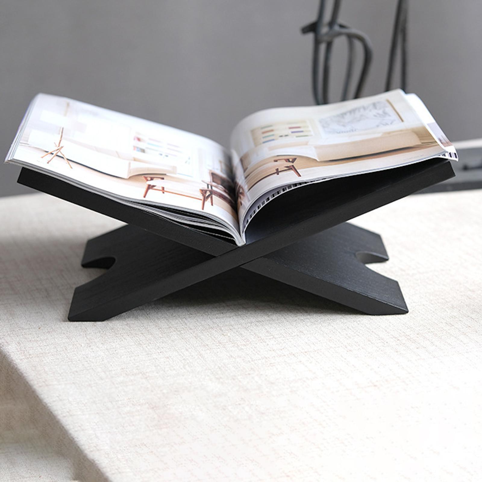 حامل كتب خشبي على شكل X، رف عر - مراجعة Office X Furniture وسعره