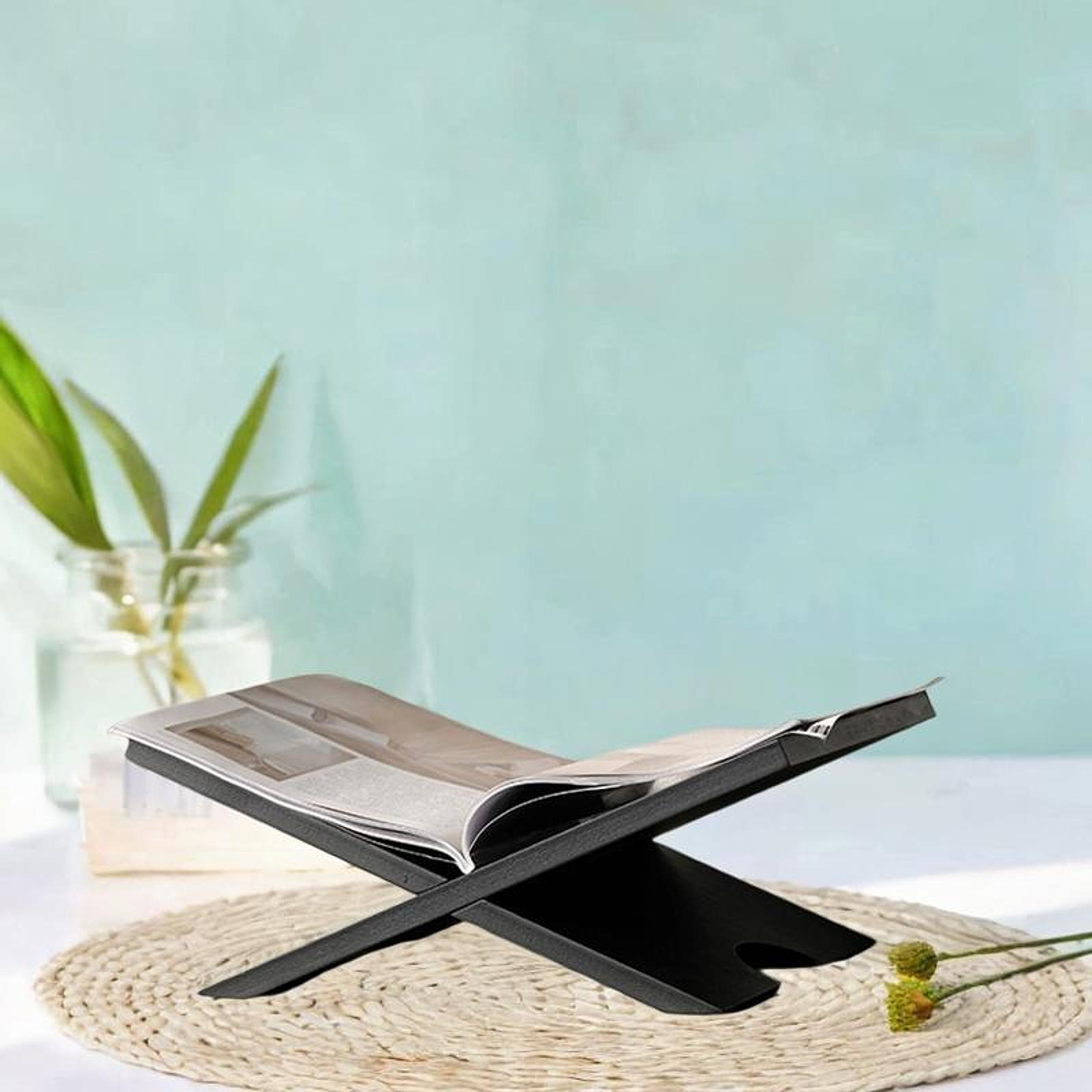 حامل كتب خشبي على شكل X، رف عر - مراجعة Office X Furniture وسعره
