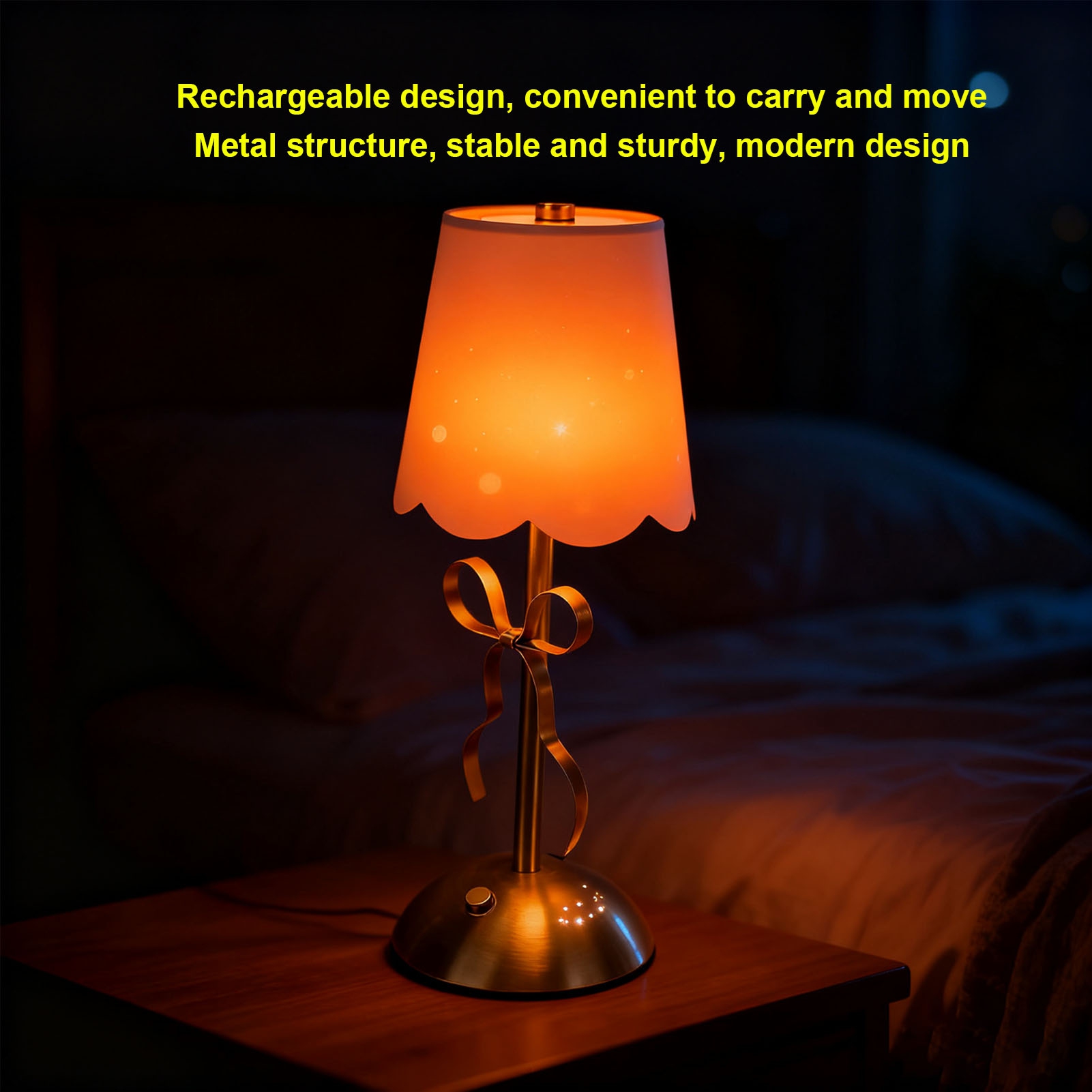 مصباح طاولة على شكل فيونكة لاس - مراجعة Floor Lamp Arched وسعره