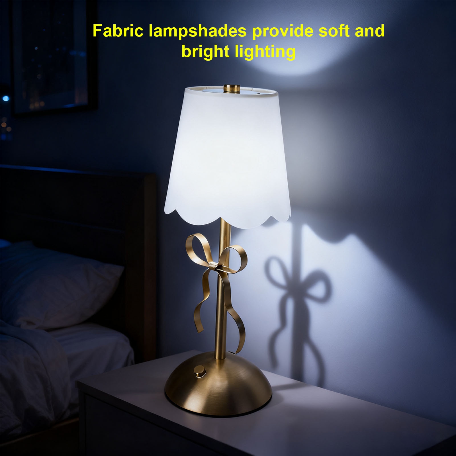 مصباح طاولة على شكل فيونكة لاس - مراجعة Floor Lamp Arched وسعره