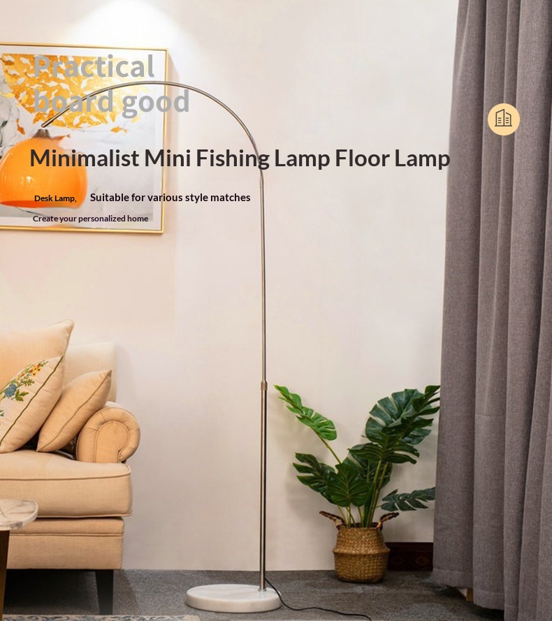 مصباح أرضي معدني قوسي صغير فاخ - مراجعة Floor Lamp Arched وسعره
