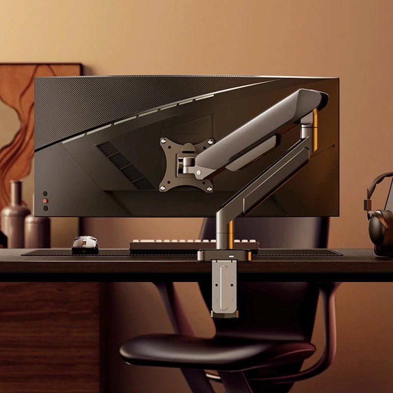 حامل شاشة أحادي عالمي يناسب ال - مراجعة Adjustable Monitor Mount وسعره